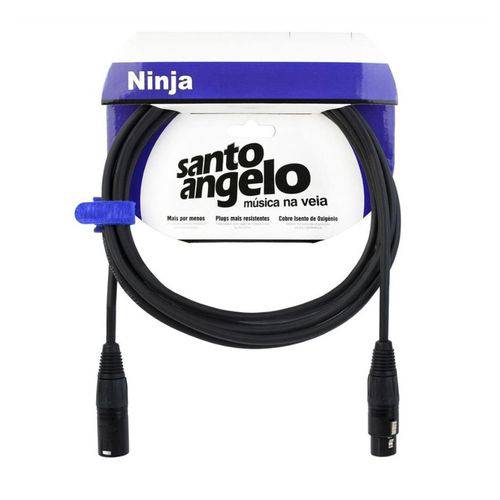 Cabo para Microfone Santo Angelo Ninjalw 15ft 4.57m