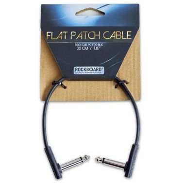 Cabo para Pedal Rockboard 20cm Flat Patch Cable RBOCABPCF20BLK