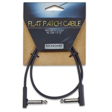 Cabo para Pedal Rockboard 45cm Flat Patch Cable RBOCABPCF45BLK