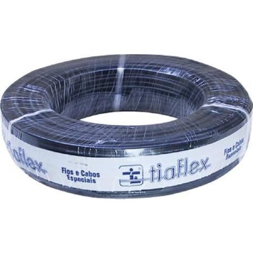 Cabo Stéreo Philips 2x0,20mm (24awg) 100m Preto