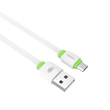 Cabo USB-Micro USB 2,0A 1 Metro CB-100WH Branco - C3Tech