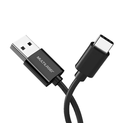 Cabo USB Type-C Macho X USB-A Macho 1.2cm Multilaser - WI349 WI349