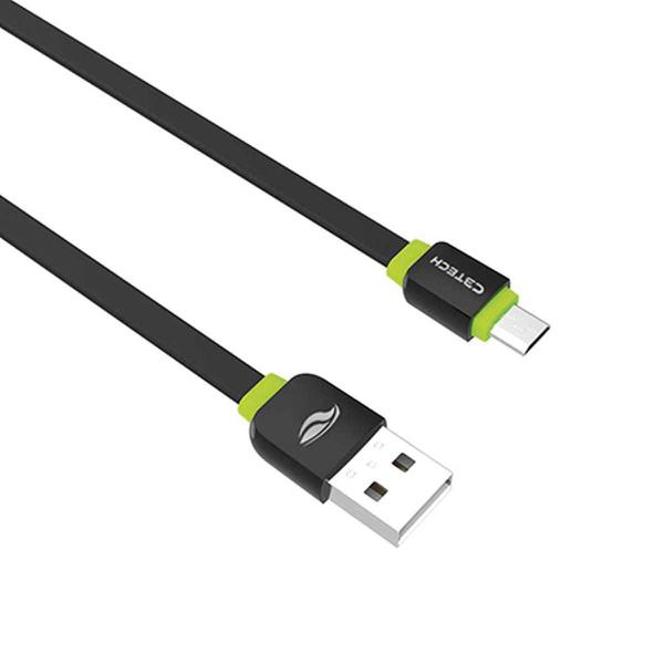 Cabo USB USB-MICRO USB 2,0A 1M CB-100BK - C3 Tech