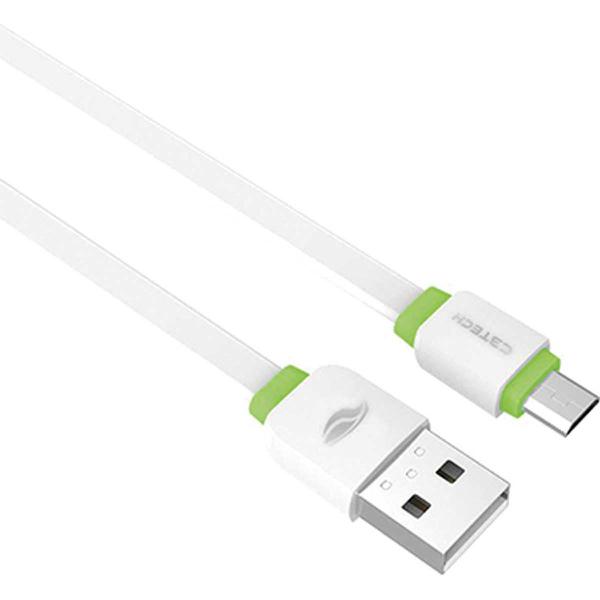 Cabo USB USB-MICRO USB 2,0A 1M CB-100WH - C3 Tech