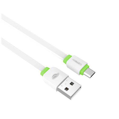 Cabo USB X Micro USB 1.0M - Branco/Verde - CB-100WH - C3Tech
