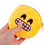 Cadeia bonito Smiley Giggle Key Soft Toy Plush Gift Bag Acess¨®rio