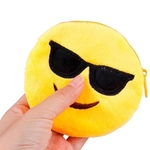 Cadeia bonito Smiley Giggle Key Soft Toy Plush Gift Bag Acess¨®rio
