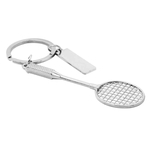 Cadeia criativa Metal Keychain Mini Sports Badminton Racket Key Decor Pendant
