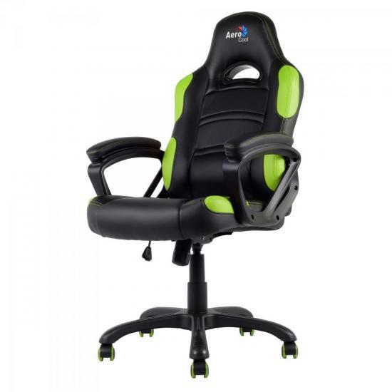 Cadeira Gamer Profissional AC80C EN55079 PRETA/VERDE Aerocool