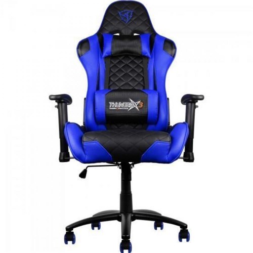 Cadeira Gamer Profissional Preta/Azul Thunderx3 TGC12