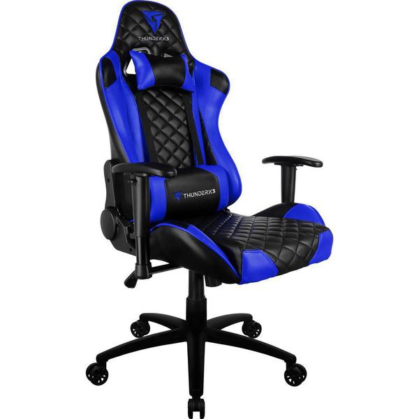 Cadeira Gamer Profissional - TGC12 - THUNDERX3 (Preta/Azul)