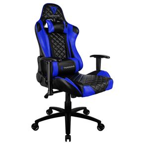 Cadeira Gamer Thunderx3 - Encosto Reclinável de 180º - Construção em Aço - Azul e Preta - Tgc12