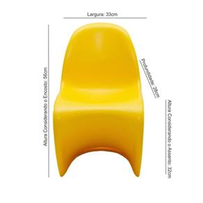 Cadeira Kids UMIX-500K - Universal Mix - Amarelo