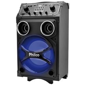 Caixa Acústica Philco Multiuso PHT2500 com 2 Entradas USB, Equalizadores e 250W de Potência - Preta