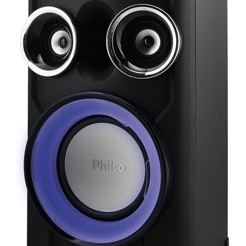 Caixa Acústica Philco PHT12000, Bluetooth, Subwoofer 10", 2 USB - Bivolt