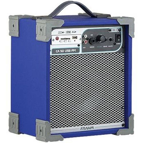 Caixa Amplificada Ca50 6 40w Rms Usb/Sd/Fm Azul