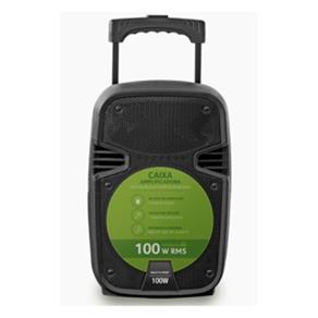 Caixa Amplificadora 100W RMS Bluetooth + Microfone com Fio Multilaser - SP258