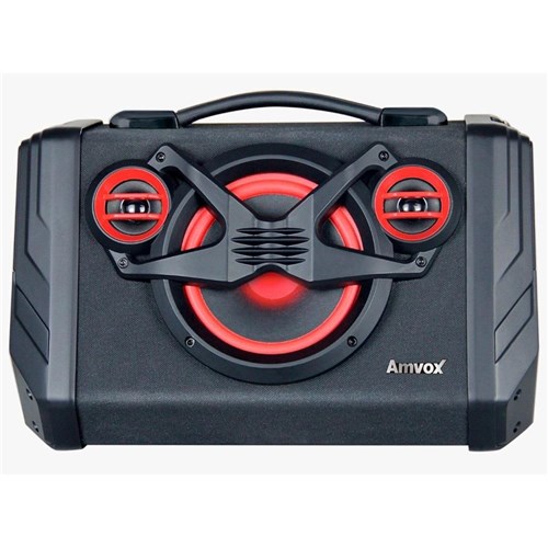 Caixa Amplificadora Amvox Aca-110 Bluetooth, Entradas Usb e Auxiliar, Rádio Fm, 80w Rms