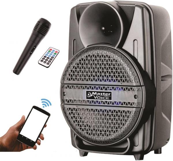 Caixa Ativa 8 Master Voice Bluetooth Bateria + Microfone Mv8