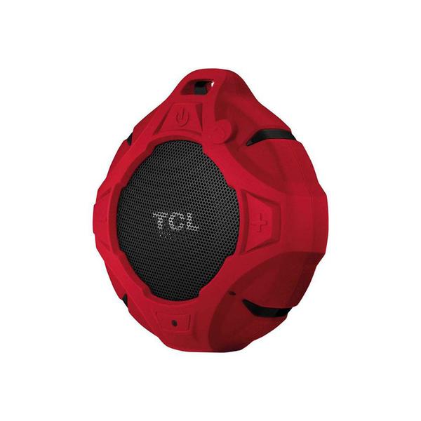 Caixa Bluetooth TCL BS05 IPX7, Vermelha, à Prova D'água, Viva Voz, Recarregável, Autonomia de Até 8h