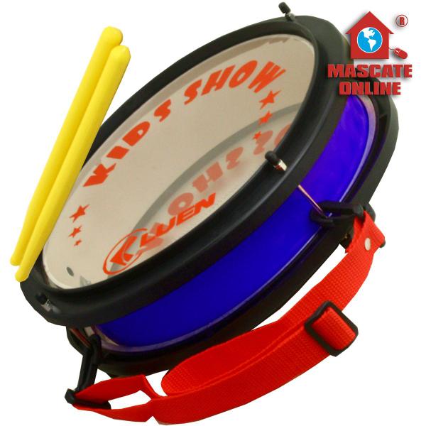 Caixa Clara / de Guerra Infantil PVC Azul Luen Kids Instrumento Musical Percussão Tarol