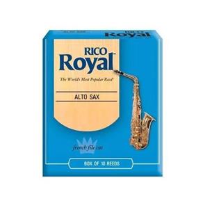 Caixa com 10 Palhetas P/ Sax Alto Rico Royal Rjb1010 1,0