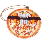 Caixa de l¨¢pis simulado Pancake Pie Piza Bag L¨¢pis bonito criativa Pen Bag