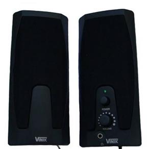 Caixa de Som 2.0 USB 2W RMS VS-201 Preta Vinik