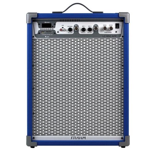 Caixa de Som Amplificada 100W Azul Lc650 App Frahm