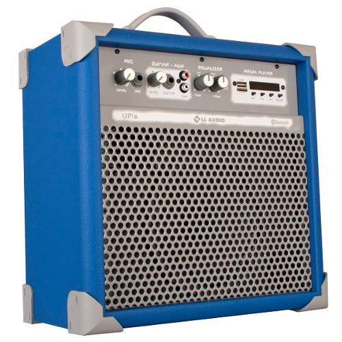 Caixa de Som Amplificada 45w Usb 6 Pol Azul Up6 Ll Áudio