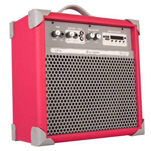 Caixa de Som Amplificada 45w Usb 6 Pol Pink Up6 Ll Áudio