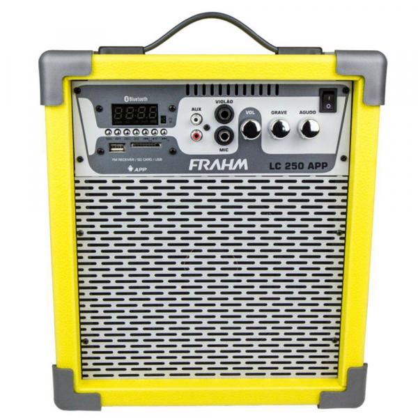 Caixa de Som Amplificada 60W Amarela Lc250 App Frahm