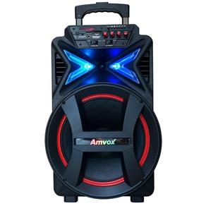 Caixa de Som Amplificada Amvox ACA292 New com Bluetooth, USB, Rádio FM e Entradas Microfone ou Instrumento Musical - 290W
