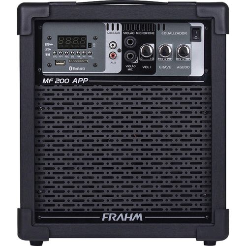 Caixa de Som Amplificada Frahm Mf200 App Bt Bluetooth USB Fm