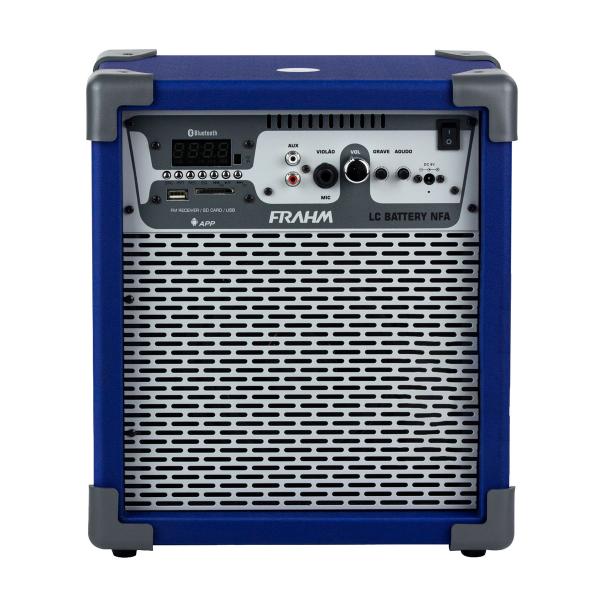 Caixa de Som Amplificada Frahm Multiuso 60W Rms Bluetooth Azul