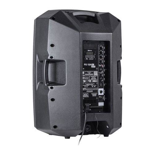 Caixa de Som Amplificada Frahm PS15A BT APP Ativa 300W RMS - Bluetooth, FM, Aux, USB, SD Card