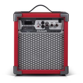 Caixa de Som Amplificada Multiuso LC 250 APP Vermelha Frahm - 60W - Bluetooth - USB - SD CARD - FM - Bivolt