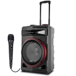 Caixa de Som Amplificada Philco PCX6500 380w Bluetooth, USB, Radio FM, Equalizador Microfone com fio