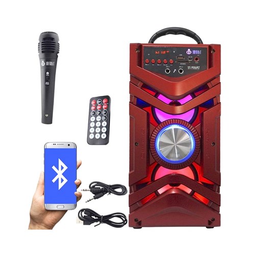 Caixa de Som Amplificada Torre com Bluetooth e Microfone VC-M866BT