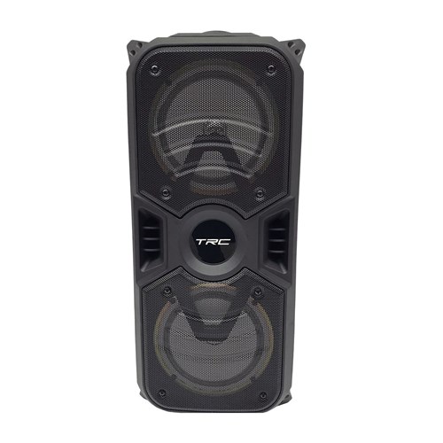 Caixa de Som Amplificada Trc 334 Bluetooth, Usb, Entrada para Microfone, Rádio Fm e Iluminação 150W