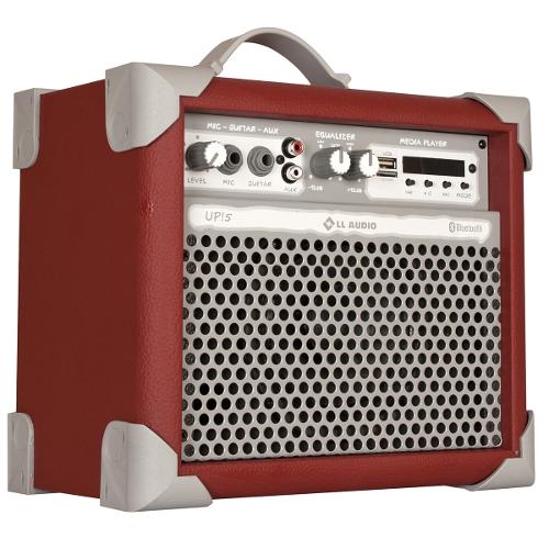 Caixa de Som Amplificada Usb 35w Vermelho Up5 Ll Áudio