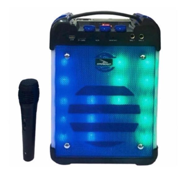 Caixa de Som Bluetooth Amplificadora com Microfone - D-BH2111 - Grasep