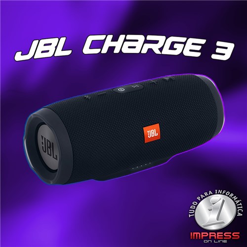Caixa de Som Bluetooth JBL Charge 3