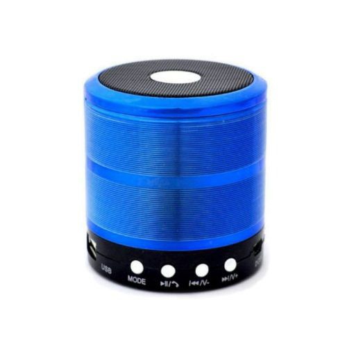 Caixa de Som Bluetooth Recarregável Mini Portátil Azul - Bluetooth Speaker