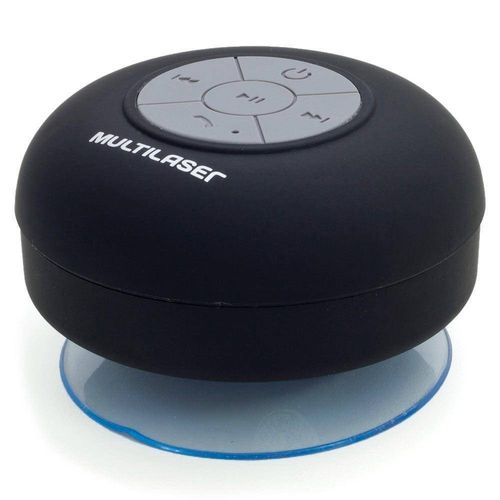 Caixa de Som Bluetooth Shower 8w Rms Multilaser Preta