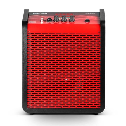 Caixa de Som Frahm Chroma Battery App Vermelha - Usb - Bluetooth - Controle Remoto - Recarregável