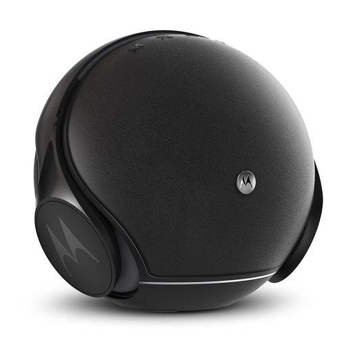 Caixa de Som Motorola Sphere 2 em 1 Bluetooth Estéreo com Fone de Ouvido Preto
