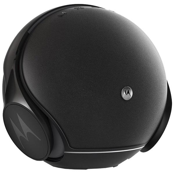 Caixa de Som Motorola Sphere 2 em 1 Bluetooth Estéreo com Fone de Ouvido Preto