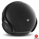 Caixa de Som Motorola Sphere 2 em 1 com Bluetooth Estéreo e Fone de Ouvido Preto