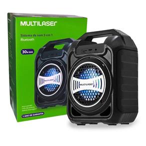 Caixa de Som Multilaser Bluetooth, LED, 30W - SP313